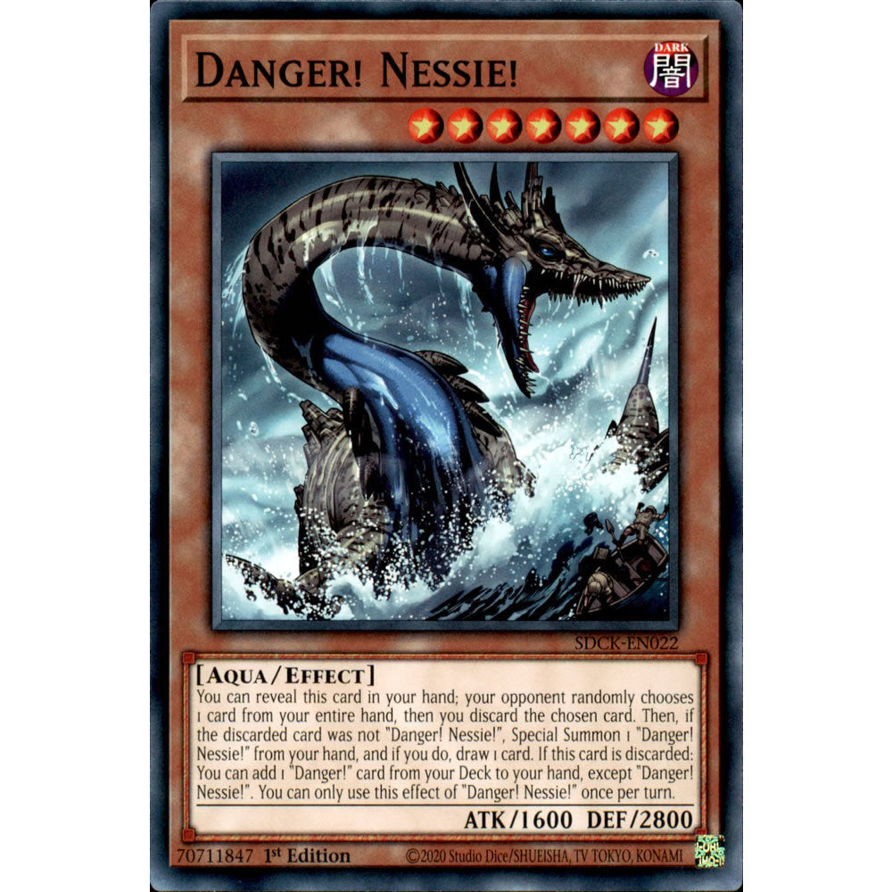 Danger! Nessie! SDCK-EN022 Yu-Gi-Oh! Card - Deckboosters Danger! Nessie! SDCK-EN022 Yu-Gi-Oh! Card - Deckboosters