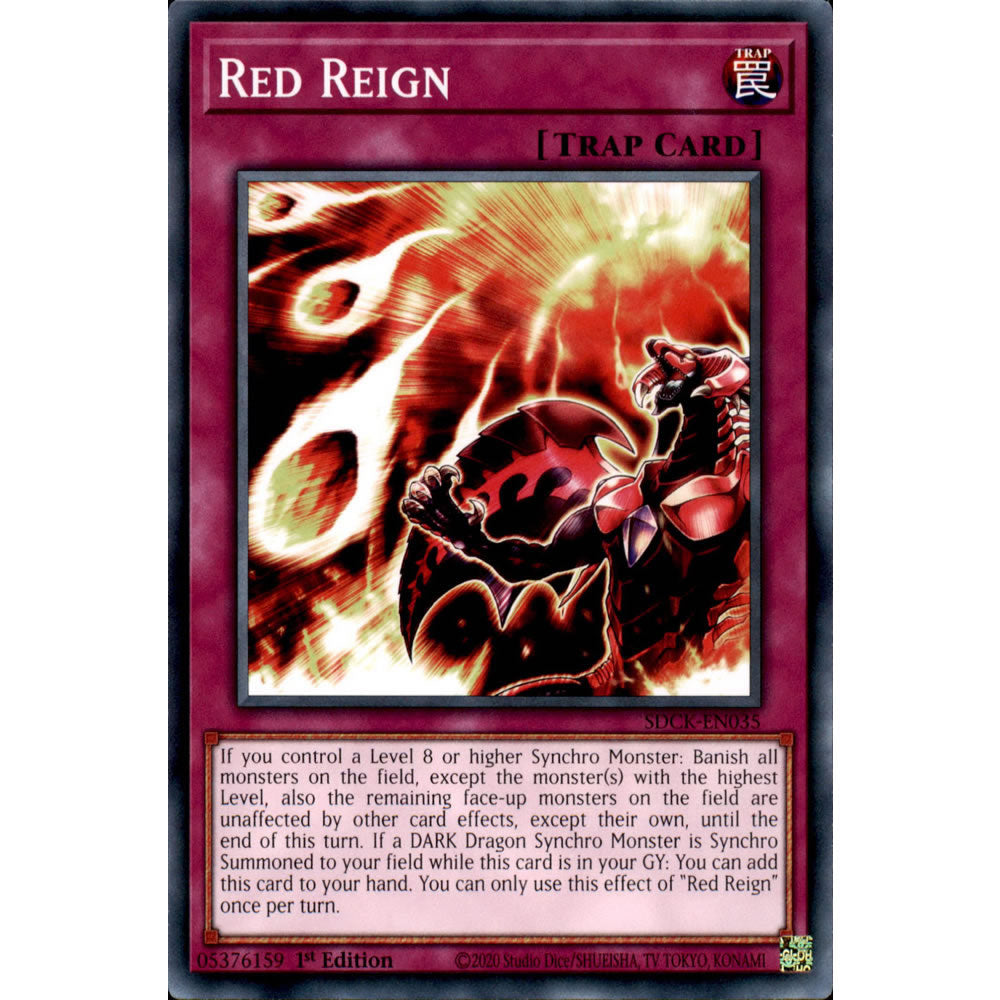 Red Reign SDCK-EN035 Yu-Gi-Oh! Card from the The Crimson King Set
