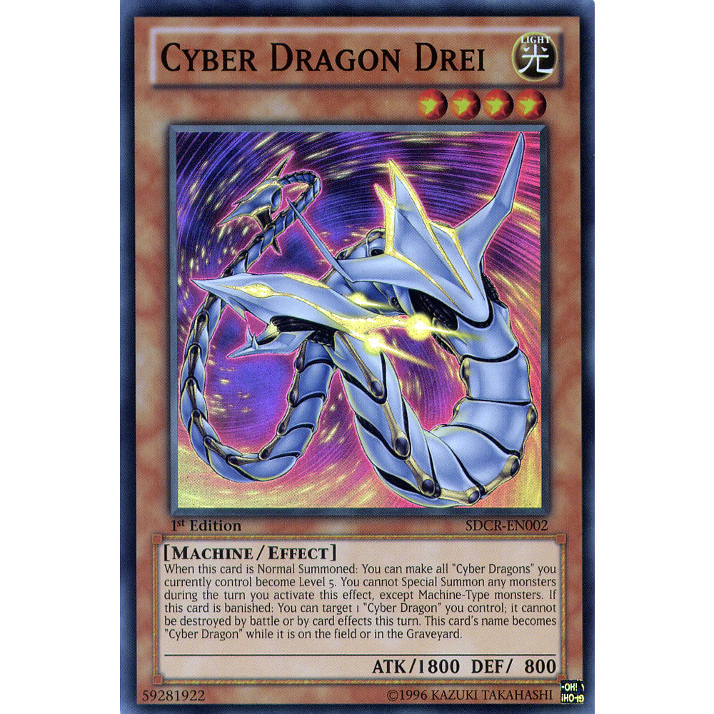 Cyber Dragon Drei SDCR-EN002 Yu-Gi-Oh! Card from the Cyberdragon Revolution Set