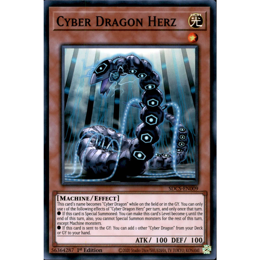 cyber dragon yugioh card Cyber Dragon Herz SDCS-EN009 Yu-Gi-Oh! Card