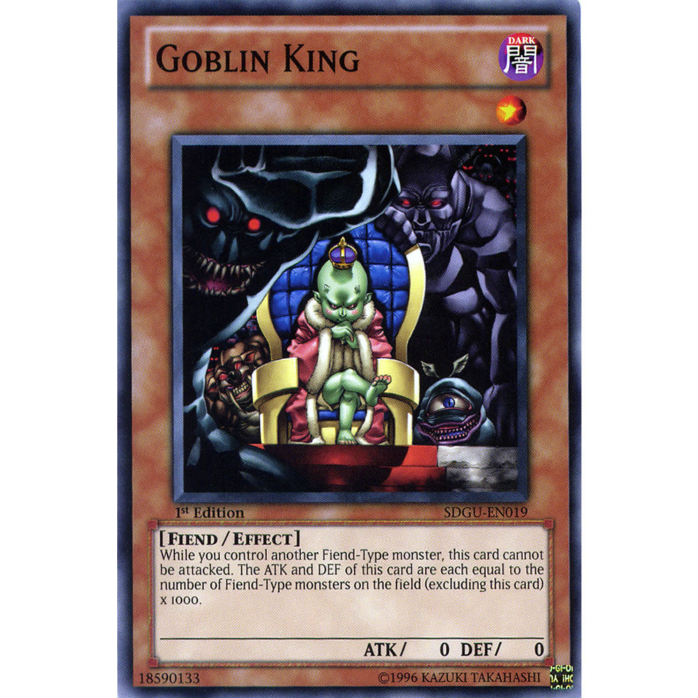 Goblin King SDGU-EN019 Yu-Gi-Oh! Card - Deckboosters Goblin King SDGU-EN019 Yu-Gi-Oh! Card - Deckboosters