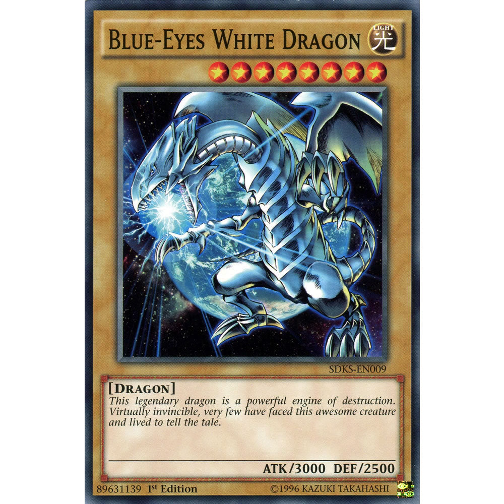 Blue-Eyes White Dragon SDKS-EN009 Yu-Gi-Oh! Card from the Seto Kaiba Set