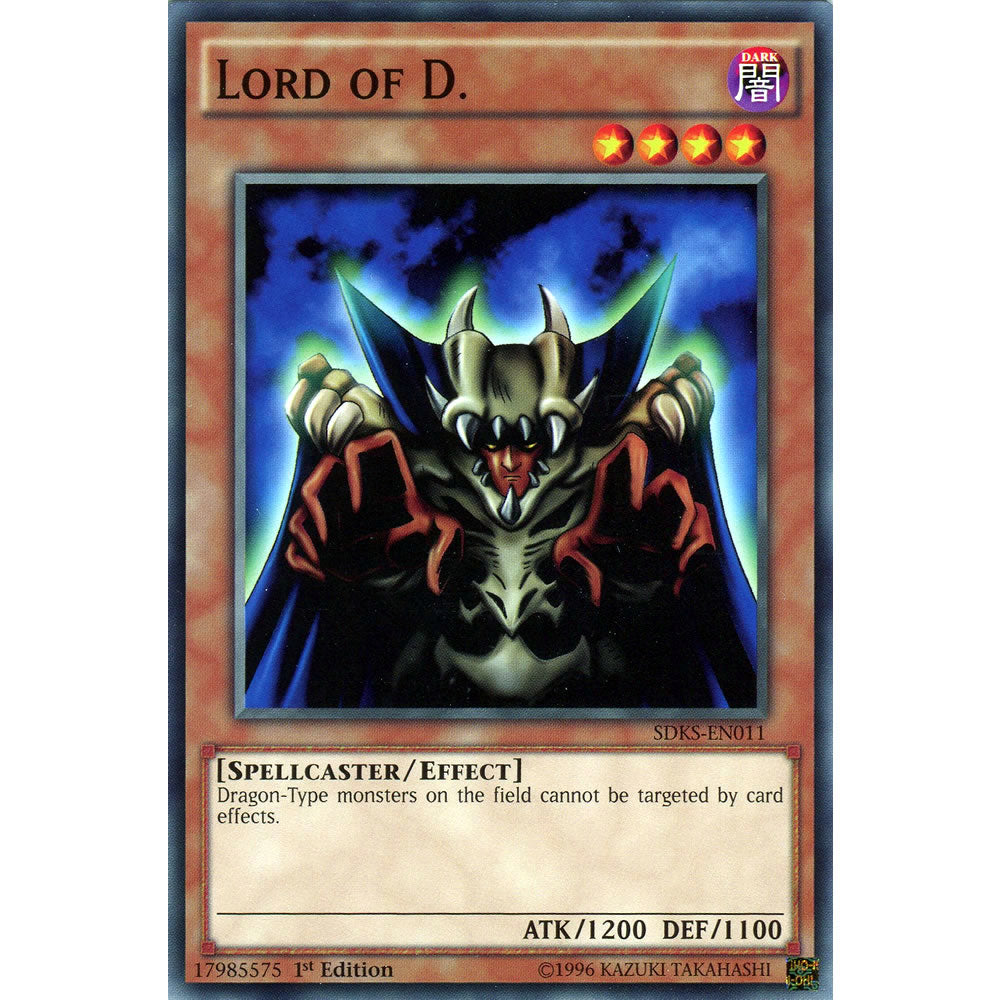 Lord of D. SDKS-EN011 Yu-Gi-Oh! Card from the Seto Kaiba Set
