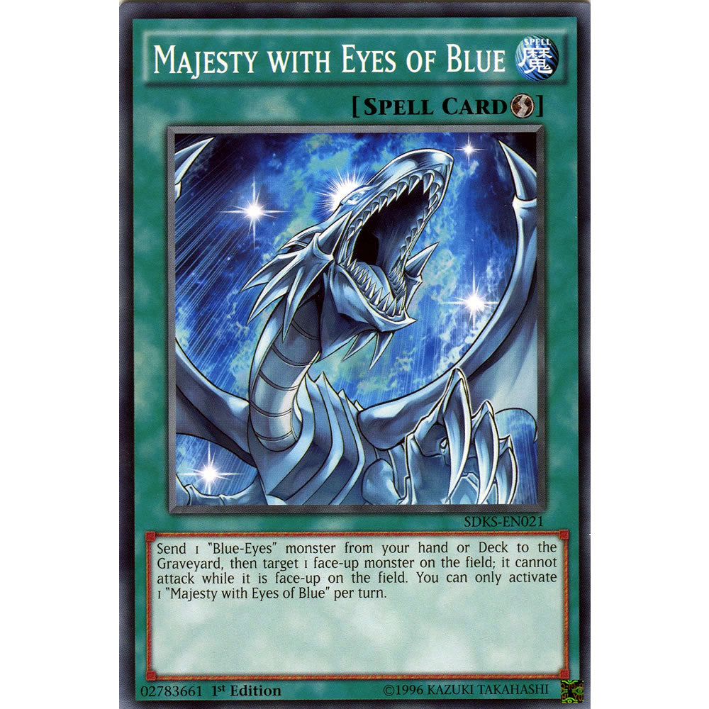Majesty with Eyes of Blue SDKS-EN021 Yu-Gi-Oh! Card from the Seto Kaiba Set