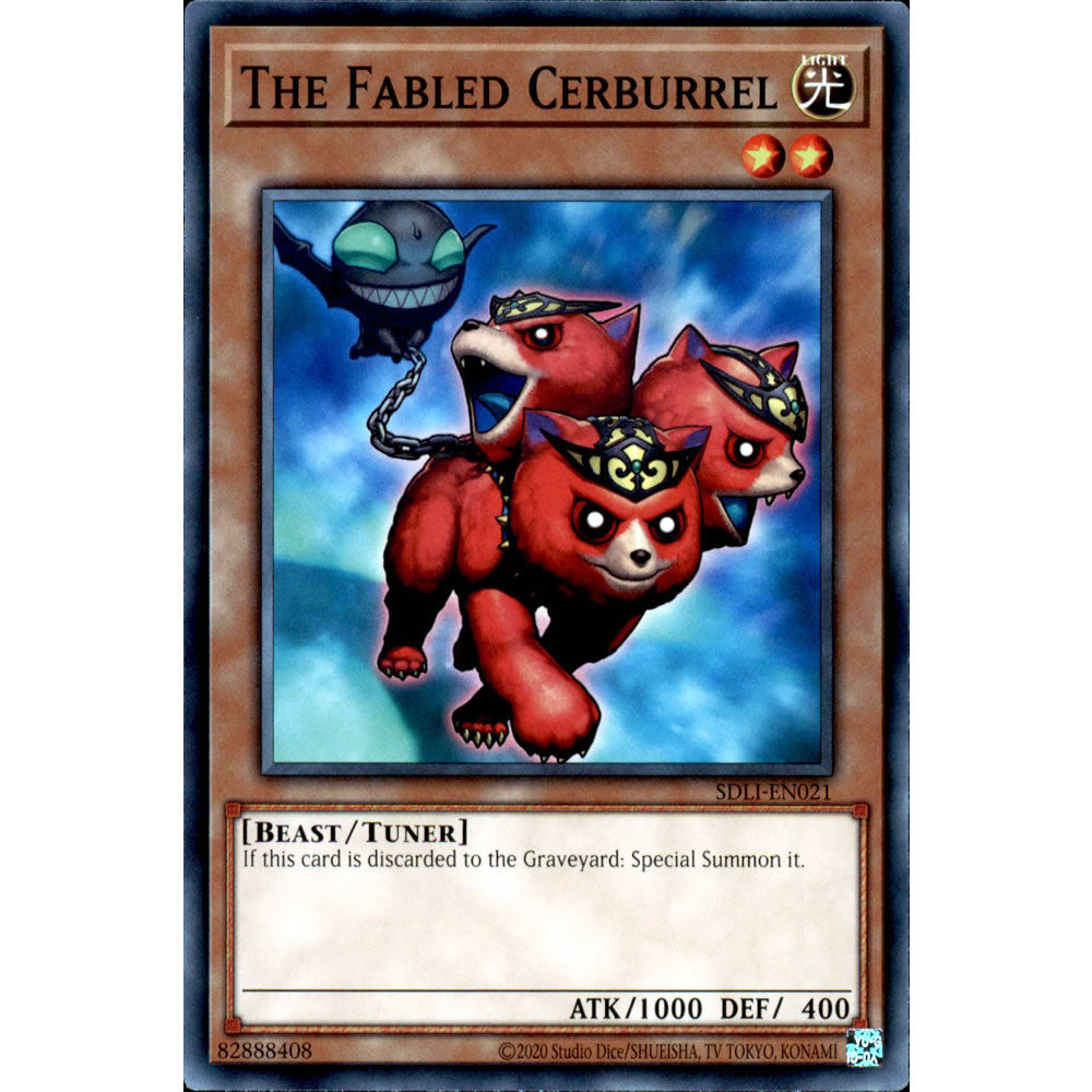 The Fabled Cerburrel SDLI-EN021 Yu-Gi-Oh! Card from the Realm of Light Set