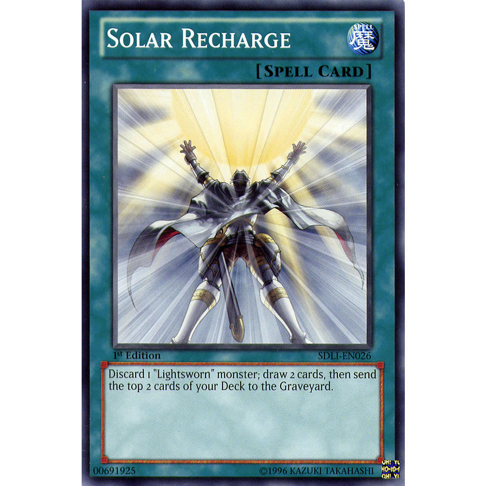 Solar Recharge SDLI-EN026 Yu-Gi-Oh! Card from the Realm of Light Set