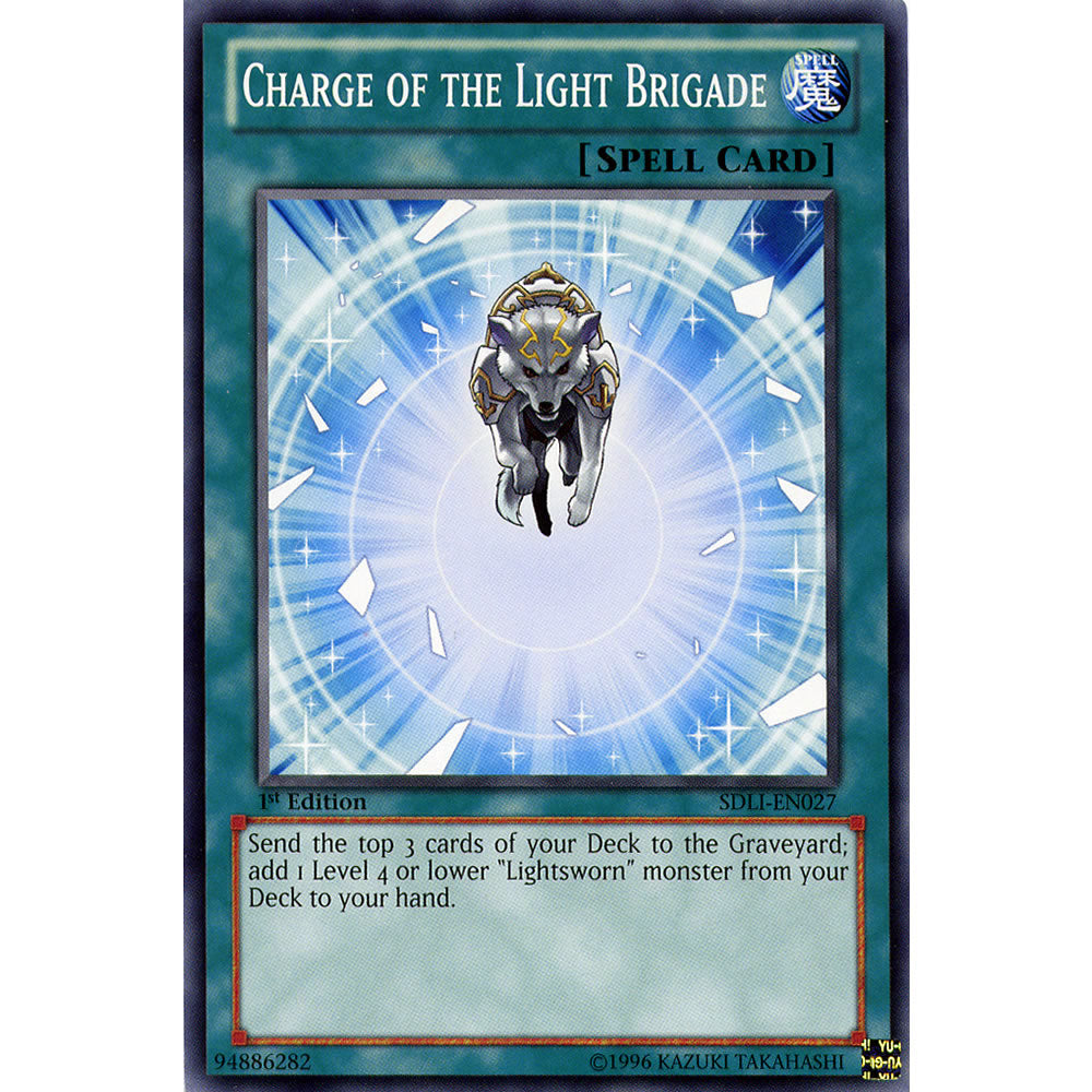 Charge of the Light Brigade SDLI-EN027 Yu-Gi-Oh! Card from the Realm of Light Set
