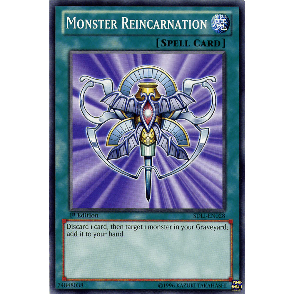 Monster Reincarnation SDLI-EN028 Yu-Gi-Oh! Card from the Realm of Light Set