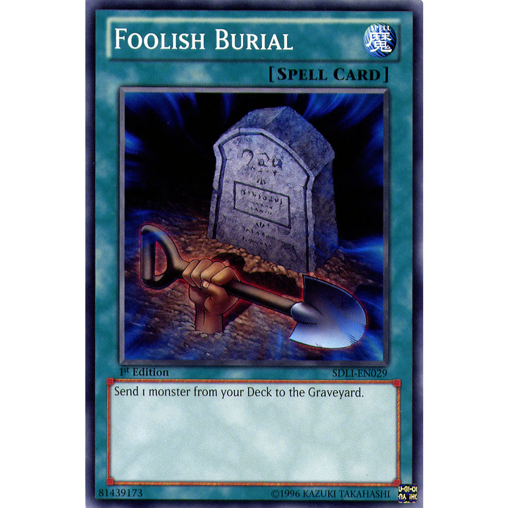 Foolish Burial SDLI-EN029 Yu-Gi-Oh! Card from the Realm of Light Set