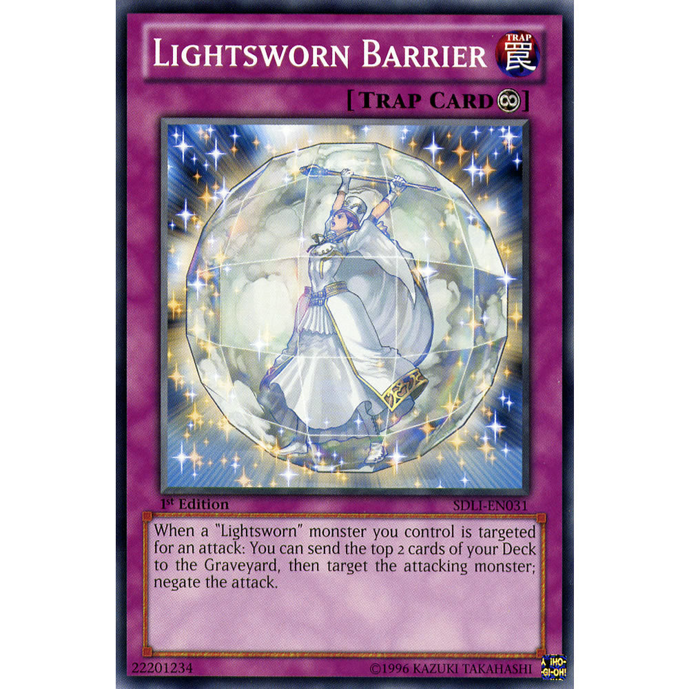 Lightsworn Barrier SDLI-EN031 Yu-Gi-Oh! Card from the Realm of Light Set