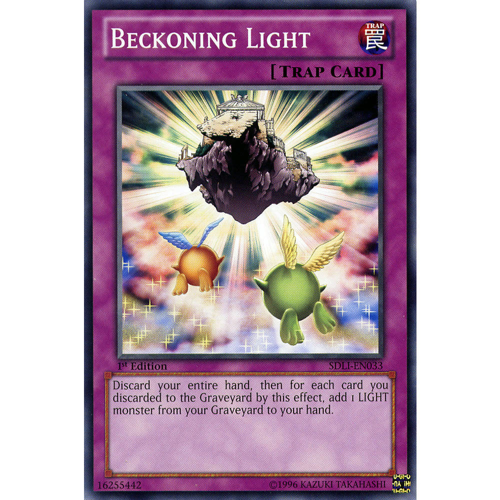 Beckoning Light SDLI-EN033 Yu-Gi-Oh! Card from the Realm of Light Set
