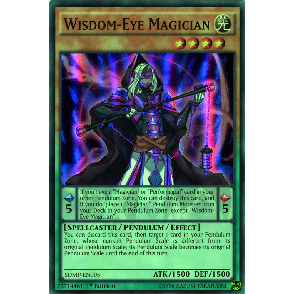Wisdom-Eye Magician SDMP-EN005 Yu-Gi-Oh! Card from the Master of Pendulum Set