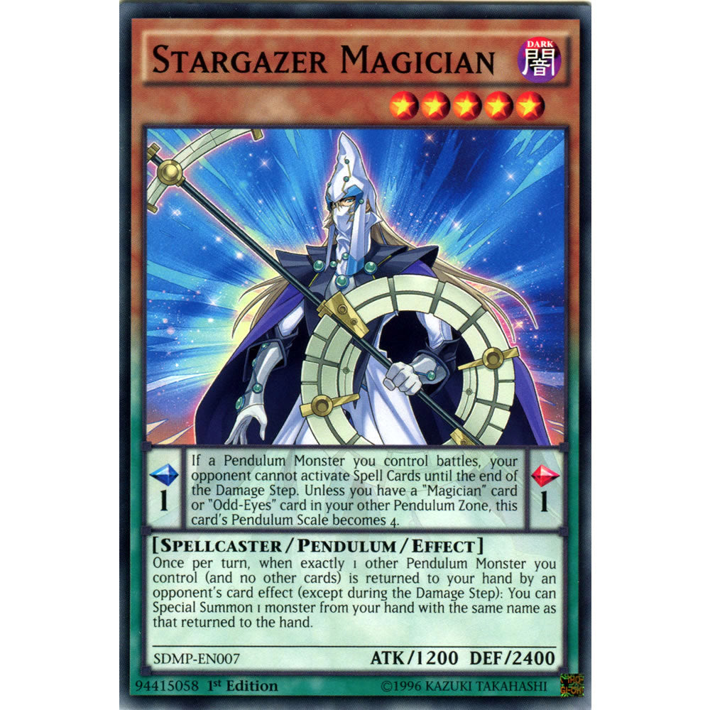Stargazer Magician SDMP-EN007 Yu-Gi-Oh! Card from the Master of Pendulum Set