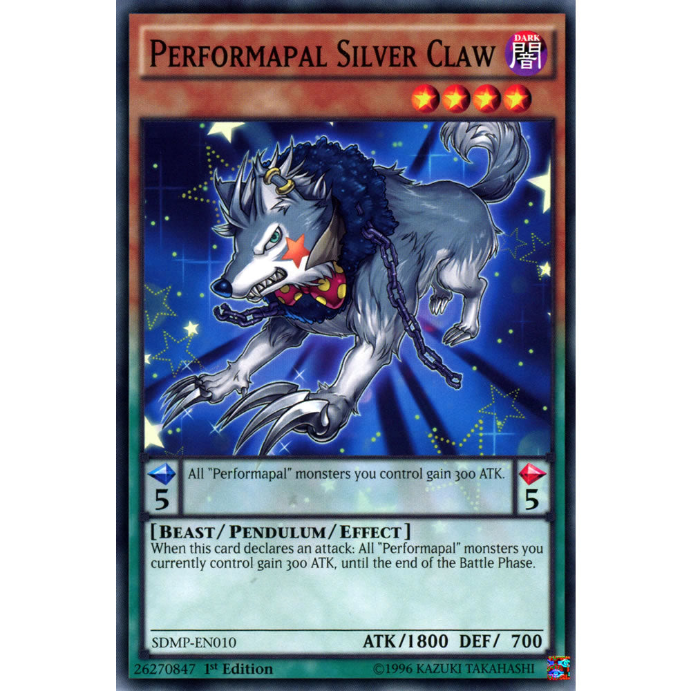 Performapal Silver Claw SDMP-EN010 Yu-Gi-Oh! Card Performapal Silver Claw SDMP-EN010 Yu-Gi-Oh! Card