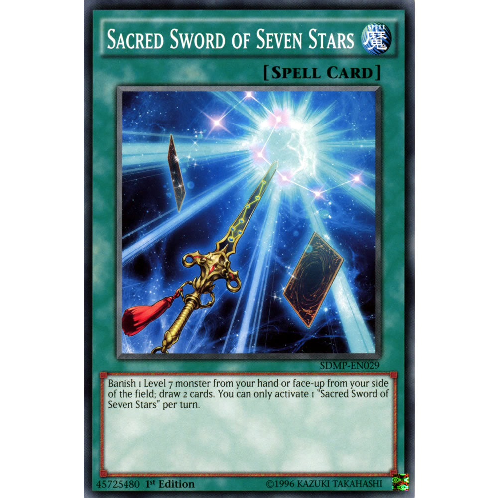 what are the stars on yugioh cards Sacred Sword of Seven Stars SDMP-EN029 Yu-Gi-Oh! Card