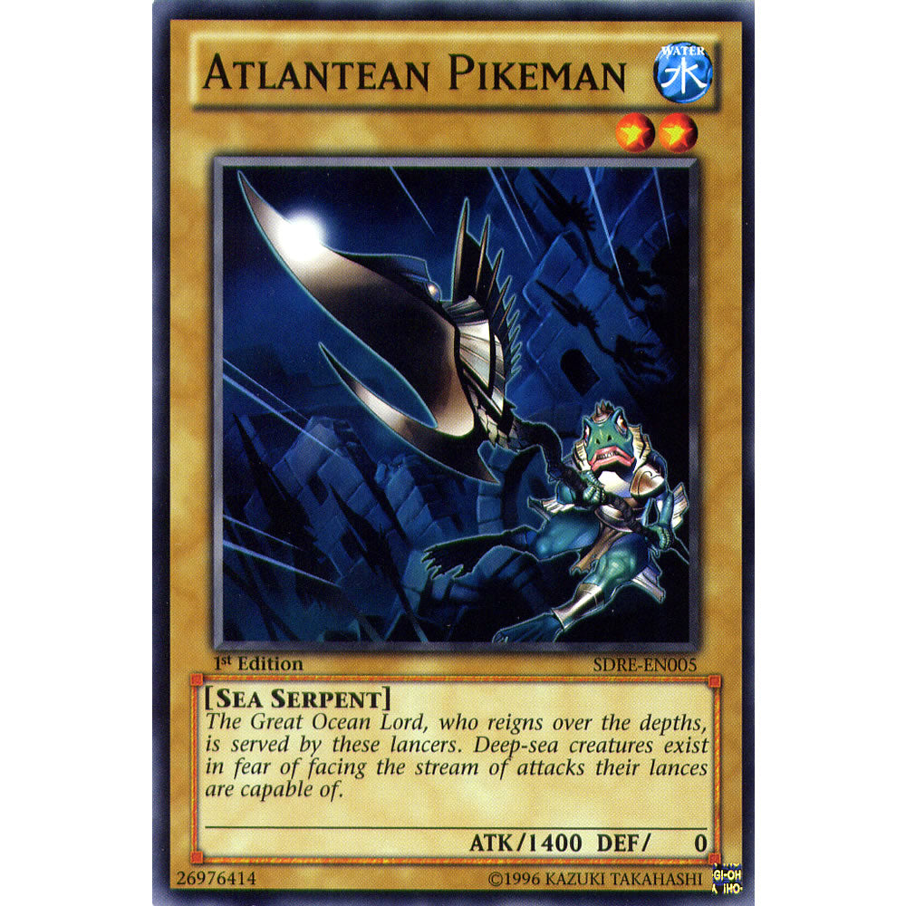 Atlantean Pikeman SDRE-EN005 Yu-Gi-Oh! Card - Deckboosters Atlantean Pikeman SDRE-EN005 Yu-Gi-Oh! Card - Deckboosters