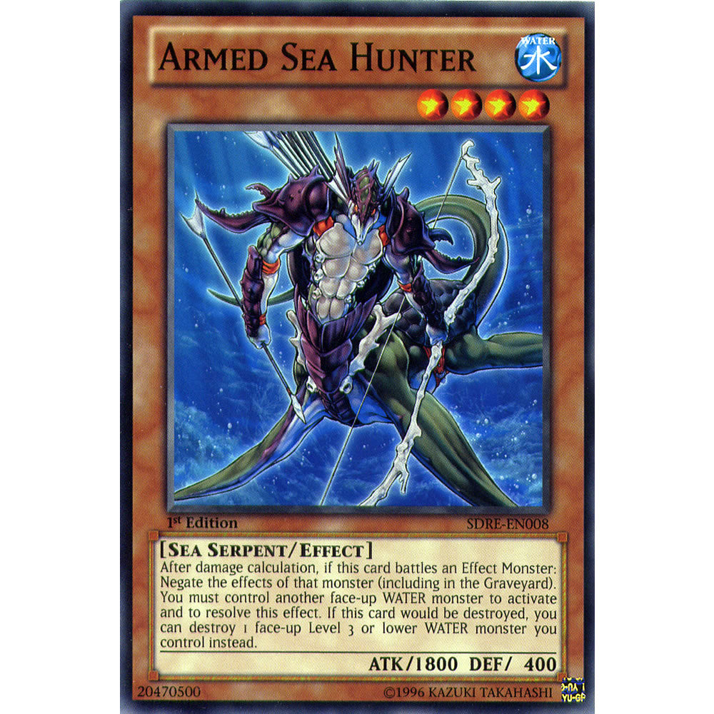 monster hunter yugioh cards Armed Sea Hunter SDRE-EN008 Yu-Gi-Oh! Card