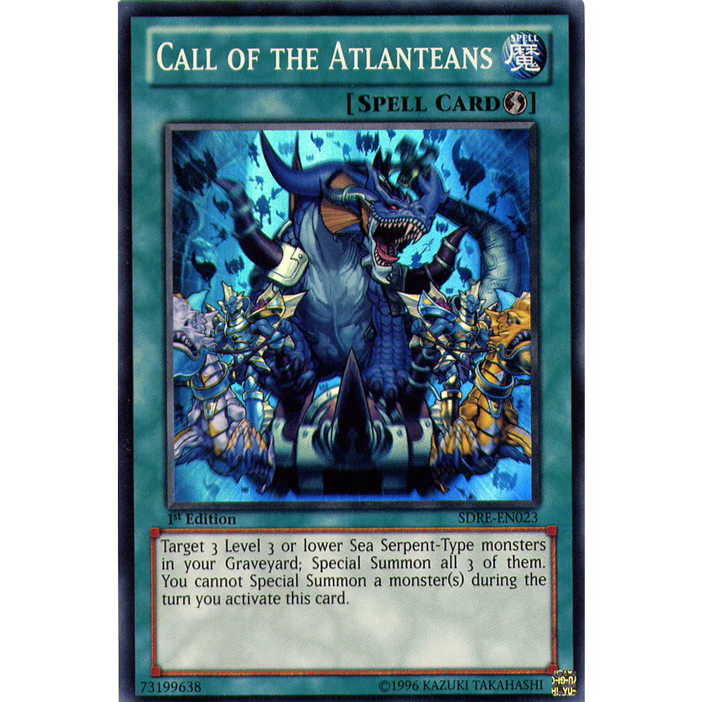 atlantean monsters Call of the Atlanteans SDRE-EN023 Yu-Gi-Oh! Card