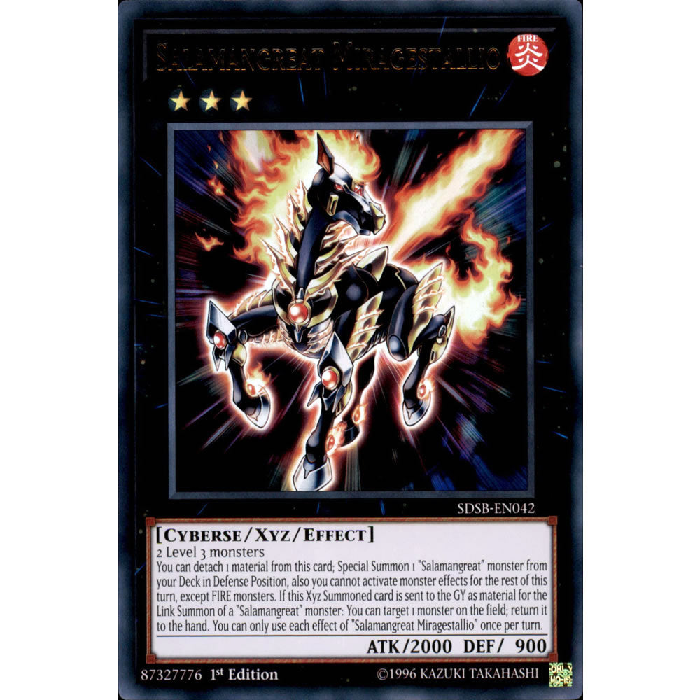 Salamangreat Miragestallio SDSB-EN042 Yu-Gi-Oh! Card from the Soulburner Set