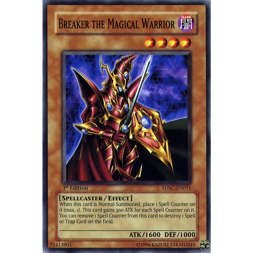 Breaker the Magical Warrior SDSC-EN011 Yu-Gi-Oh! Card from the Spellcasters Command Set