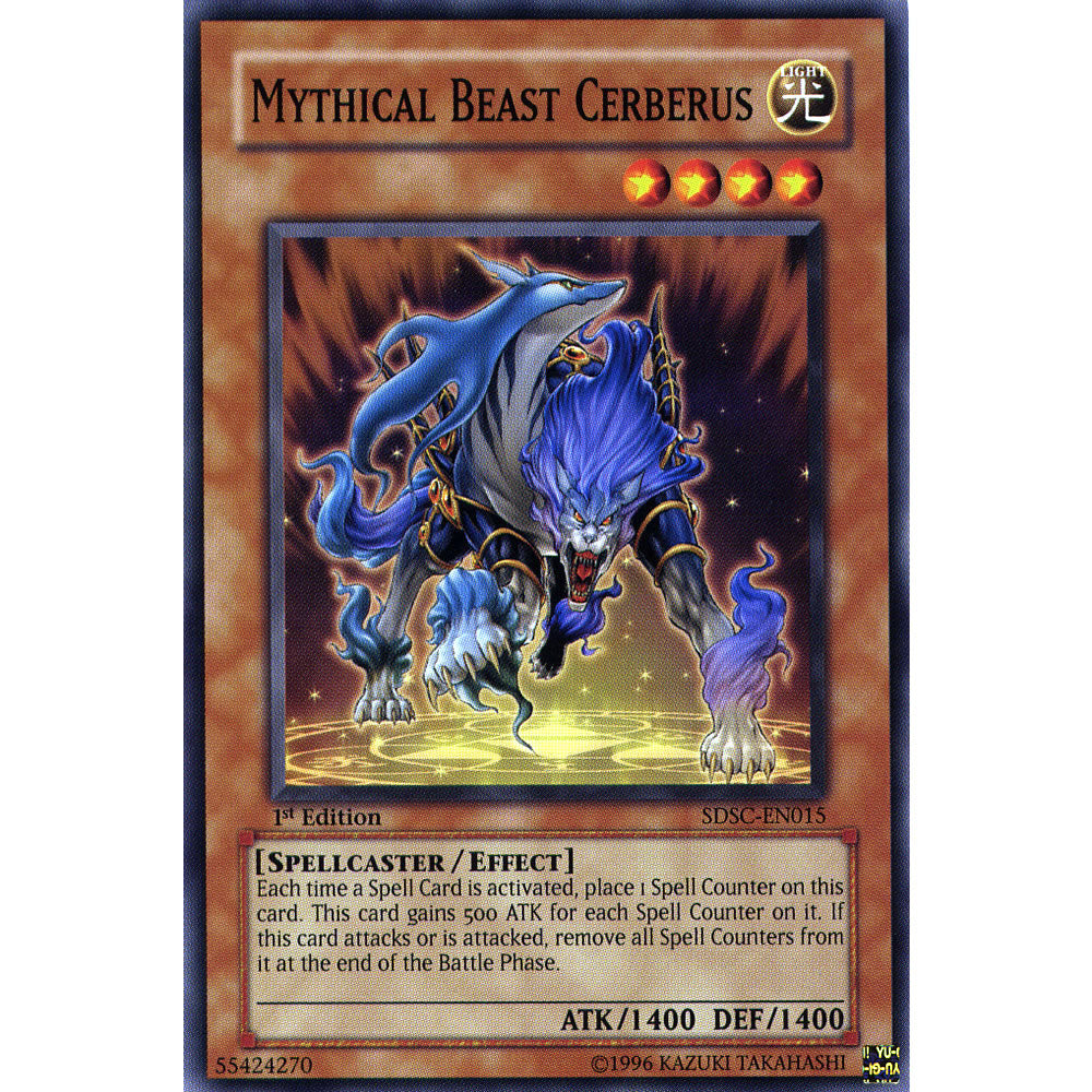 Mythical Beast Cerberus SDSC-EN015 Yu-Gi-Oh! Card Mythical Beast Cerberus SDSC-EN015 Yu-Gi-Oh! Card