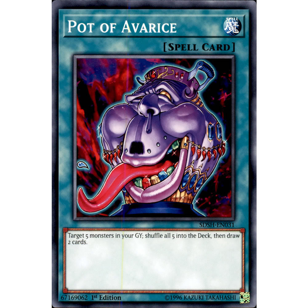 all yugioh pot cards Pot of Avarice SDSH-EN031 Yu-Gi-Oh! Card