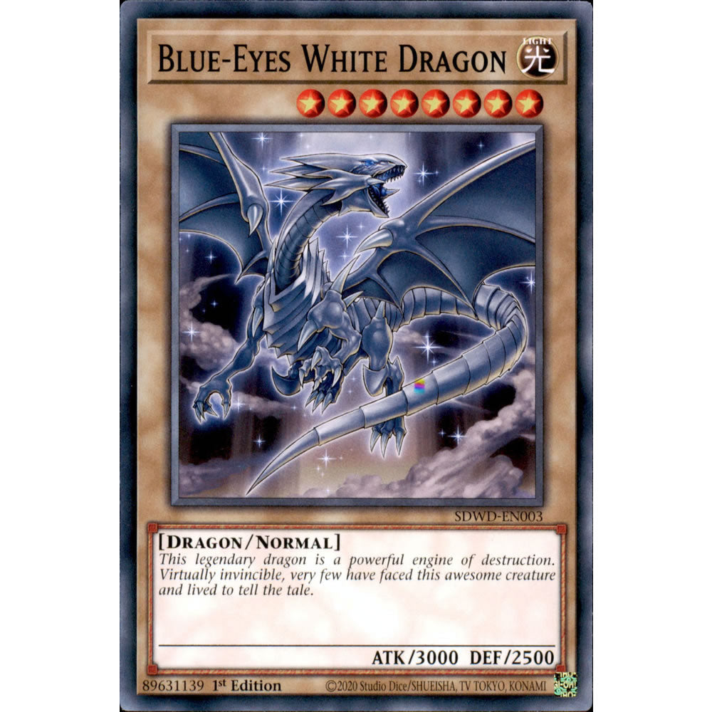 Blue-Eyes White Dragon SDWD-EN003 Yu-Gi-Oh! Card Blue-Eyes White Dragon SDWD-EN003 Yu-Gi-Oh! Card
