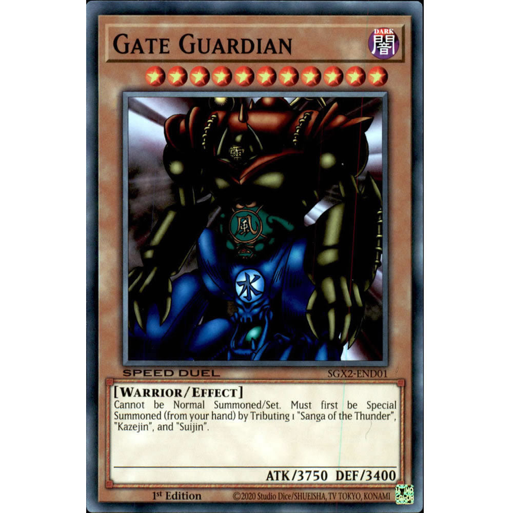 Gate Guardian SGX2-END01 Yu-Gi-Oh! Card from the Speed Duel GX: Midterm Paradox Set