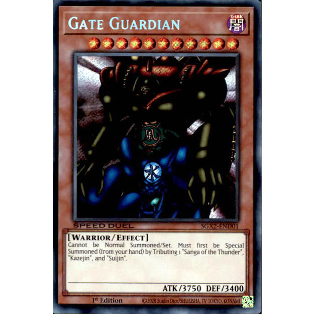 Gate Guardian SGX2-END01 Yu-Gi-Oh! Card from the Speed Duel GX: Midterm Paradox Set