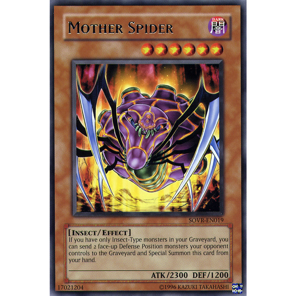 Mother Spider SOVR-EN019 Yu-Gi-Oh! Card