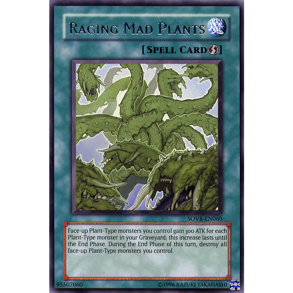 Raging Mad Plants SOVR-EN060 Yu-Gi-Oh! Card - Deckboosters Raging Mad Plants SOVR-EN060 Yu-Gi-Oh! Card - Deckboosters