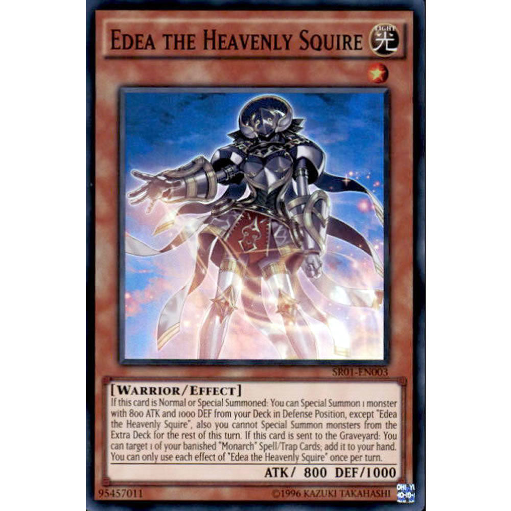 Edea the Heavenly Squire SR01-EN003 Yu-Gi-Oh! Card from the Emperor of Darkness Set