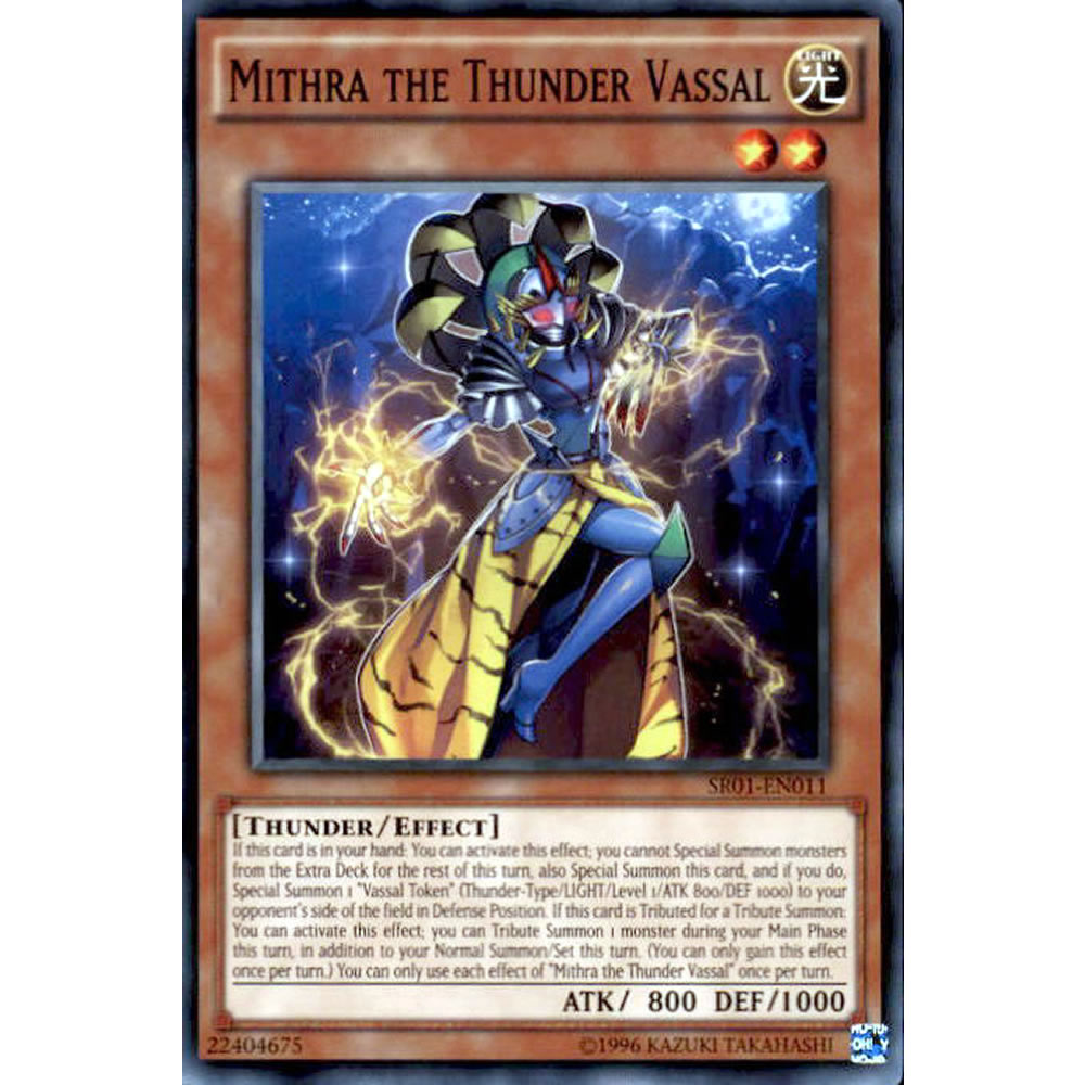 Mithra the Thunder Vassal SR01-EN011 Yu-Gi-Oh! Card from the Emperor of Darkness Set