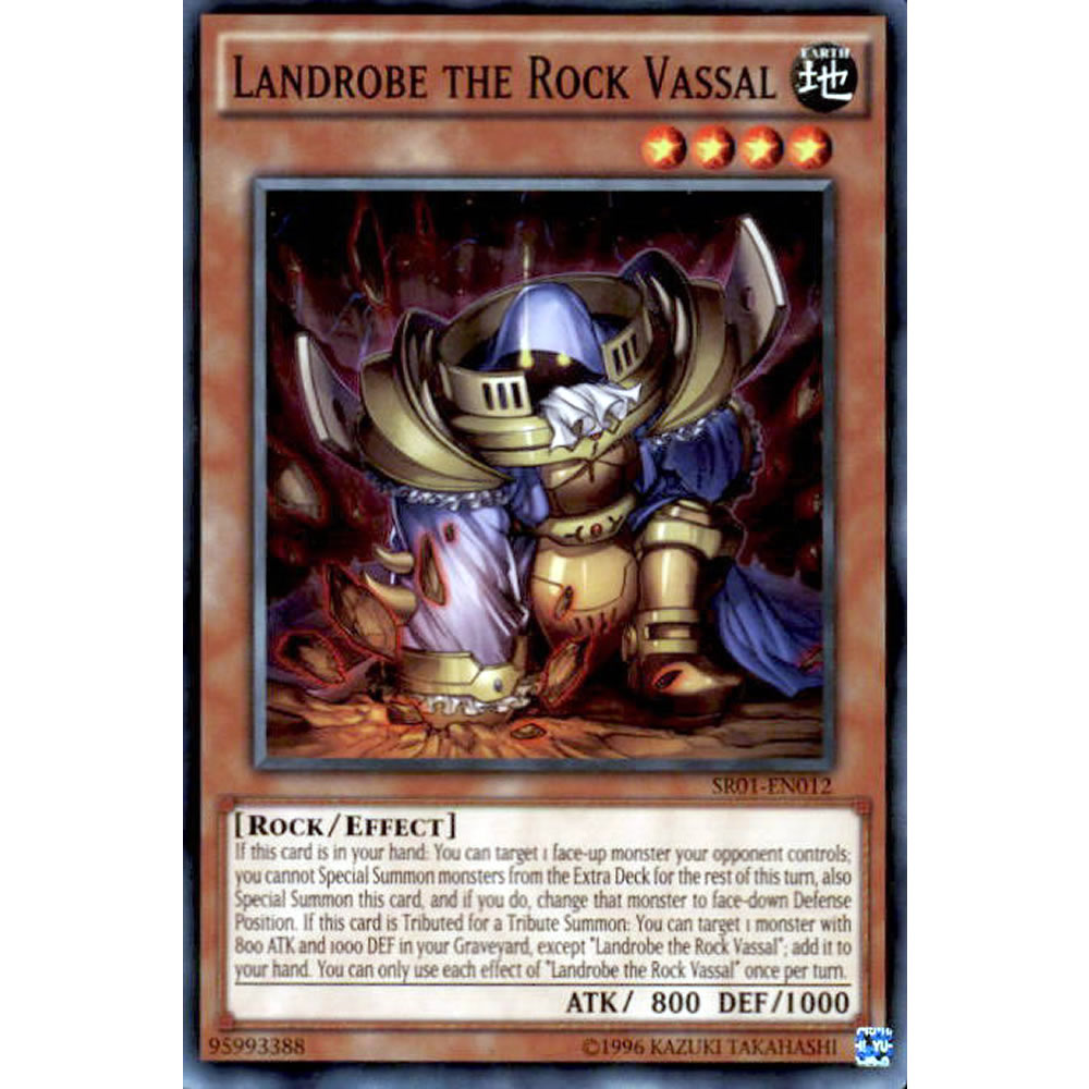 Landrobe the Rock Vassal SR01-EN012 Yu-Gi-Oh! Card from the Emperor of Darkness Set