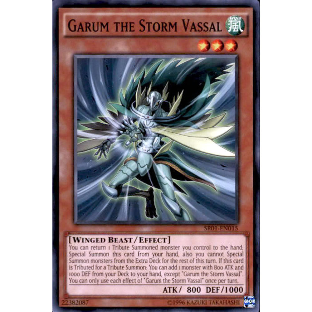 Garum the Storm Vassal SR01-EN015 Yu-Gi-Oh! Card from the Emperor of Darkness Set