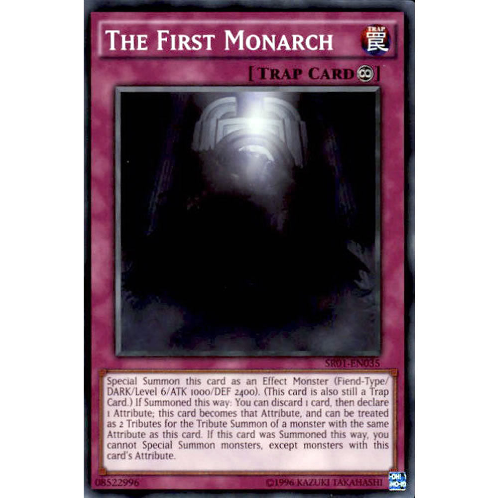 The First Monarch SR01-EN035 Yu-Gi-Oh! Card from the Emperor of Darkness Set