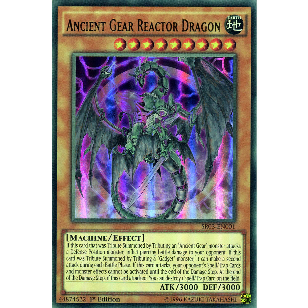 Ancient Gear Reactor Dragon SR03-EN001 Yu-Gi-Oh! Card Ancient Gear Reactor Dragon SR03-EN001 Yu-Gi-Oh! Card