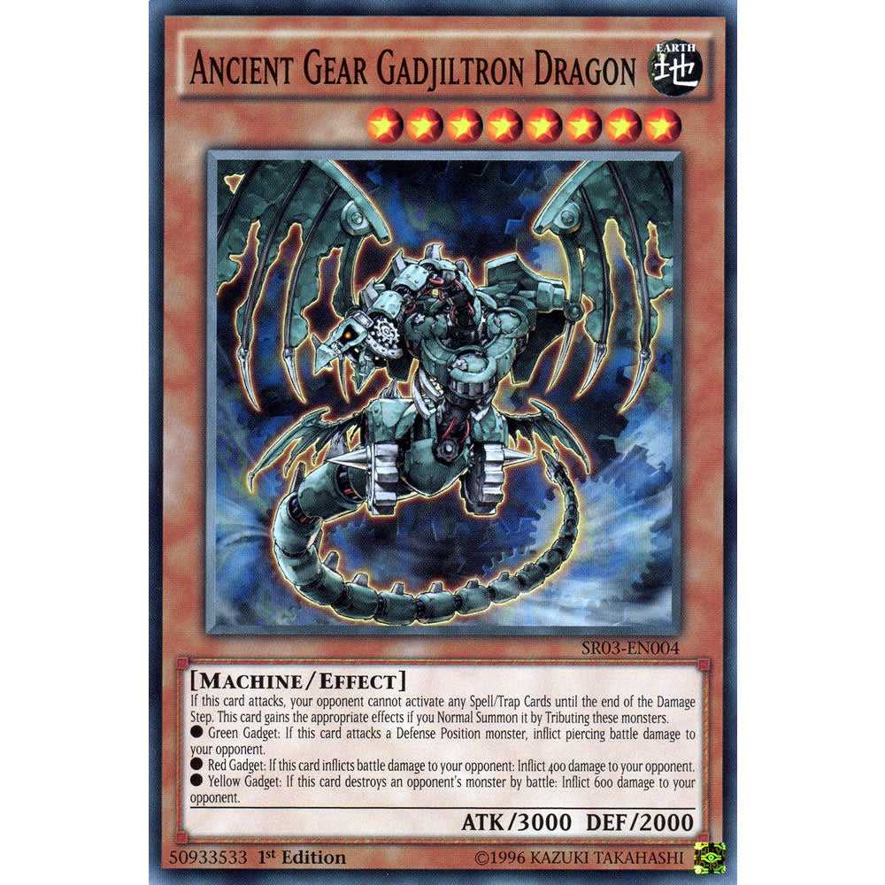 ancient gear gadjiltron dragon Ancient Gear Gadjiltron Dragon SR03-EN004 Yu-Gi-Oh! Card