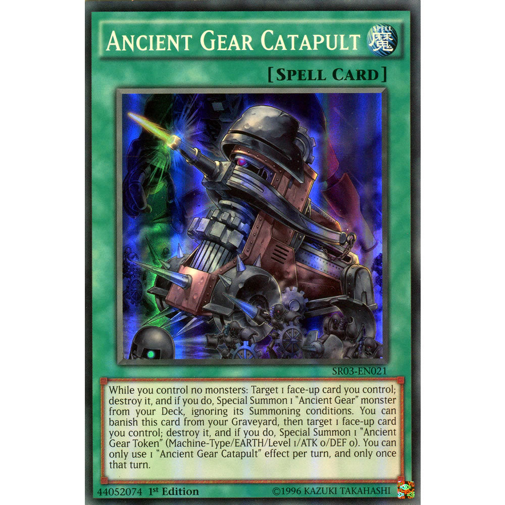 Ancient Gear Catapult SR03-EN021 Yu-Gi-Oh! Card Ancient Gear Catapult SR03-EN021 Yu-Gi-Oh! Card