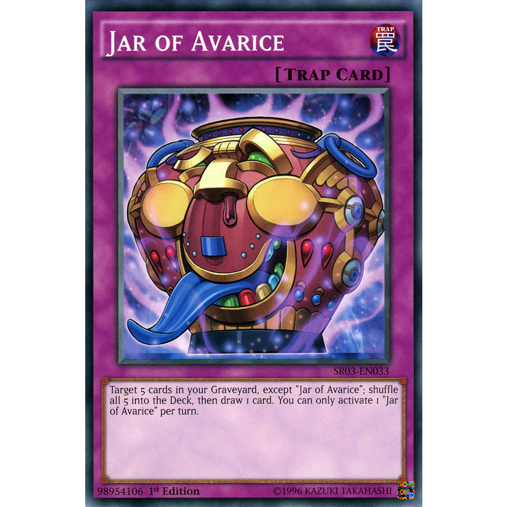 Jar of Avarice SR03-EN033 Yu-Gi-Oh! Card from the Machine Reactor Set
