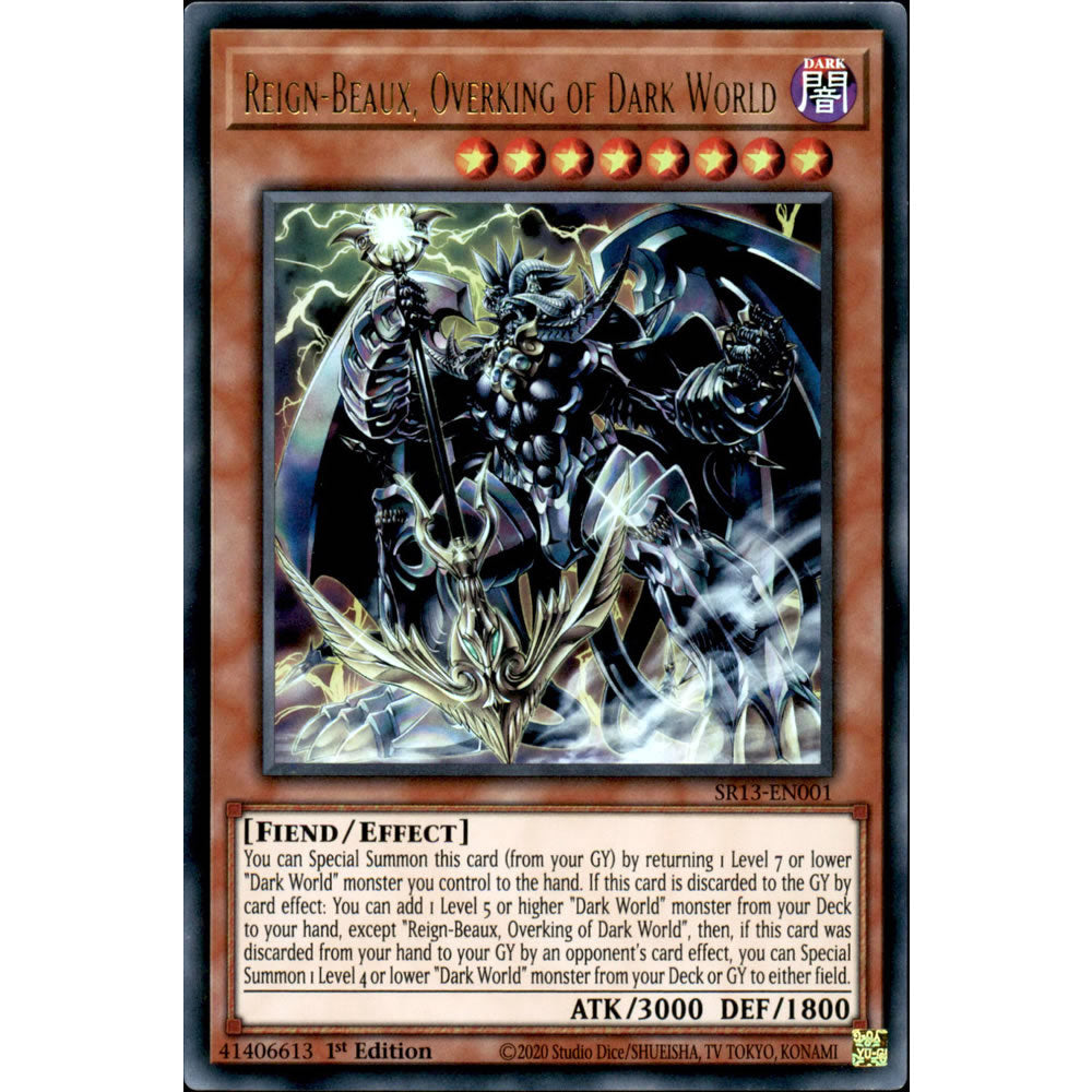 Reign-Beaux, Overking of Dark World SR13-EN001 Yu-Gi-Oh! Card from the Dark World Set