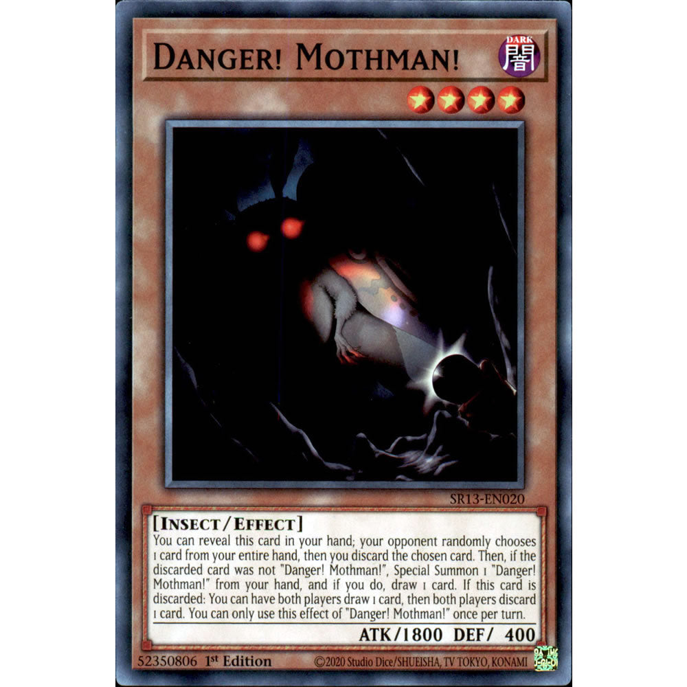 mothman yugioh card Danger! Mothman! SR13-EN020 Yu-Gi-Oh! Card