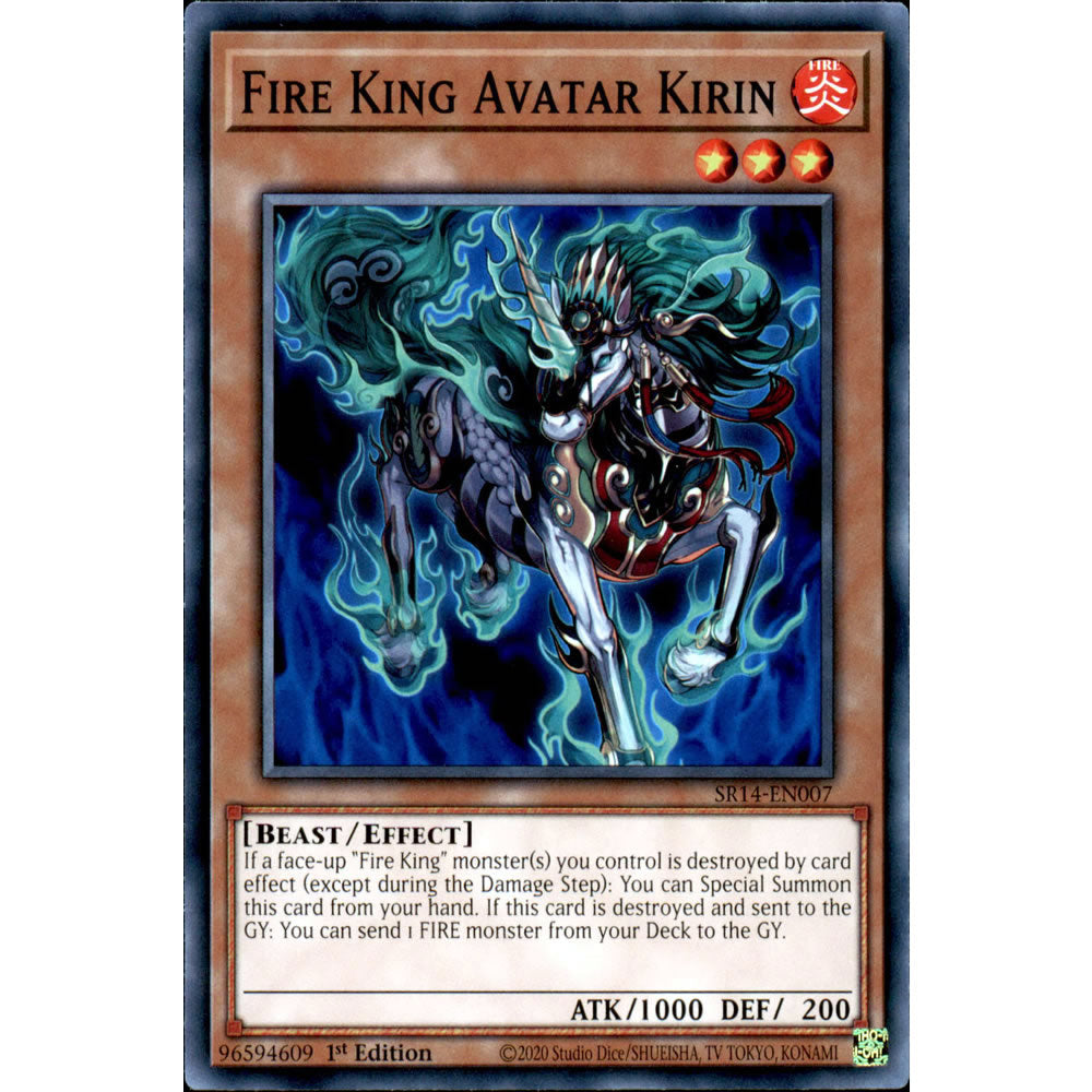 Fire King Avatar Kirin SR14-EN007 Yu-Gi-Oh! Card Fire King Avatar Kirin SR14-EN007 Yu-Gi-Oh! Card