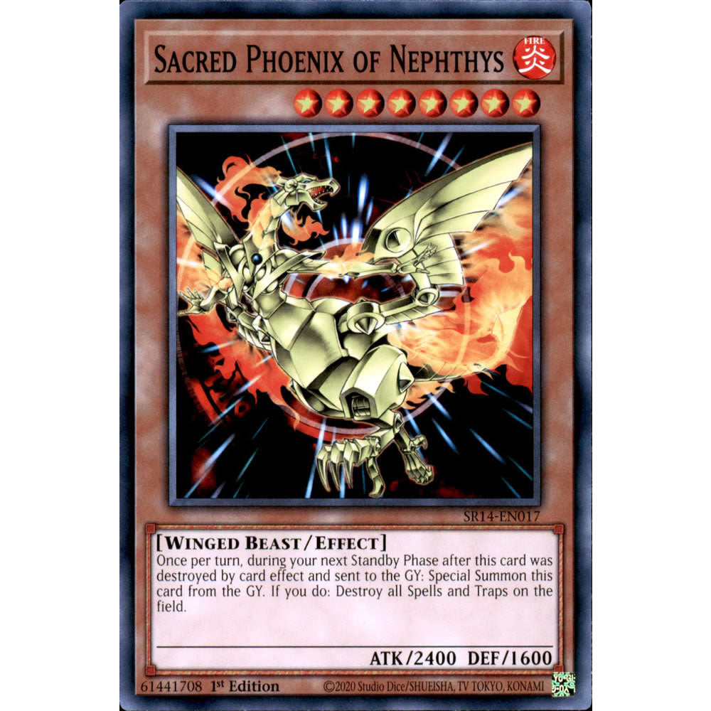 Sacred Phoenix of Nephthys SR14-EN017 Yu-Gi-Oh! Card Sacred Phoenix of Nephthys SR14-EN017 Yu-Gi-Oh! Card