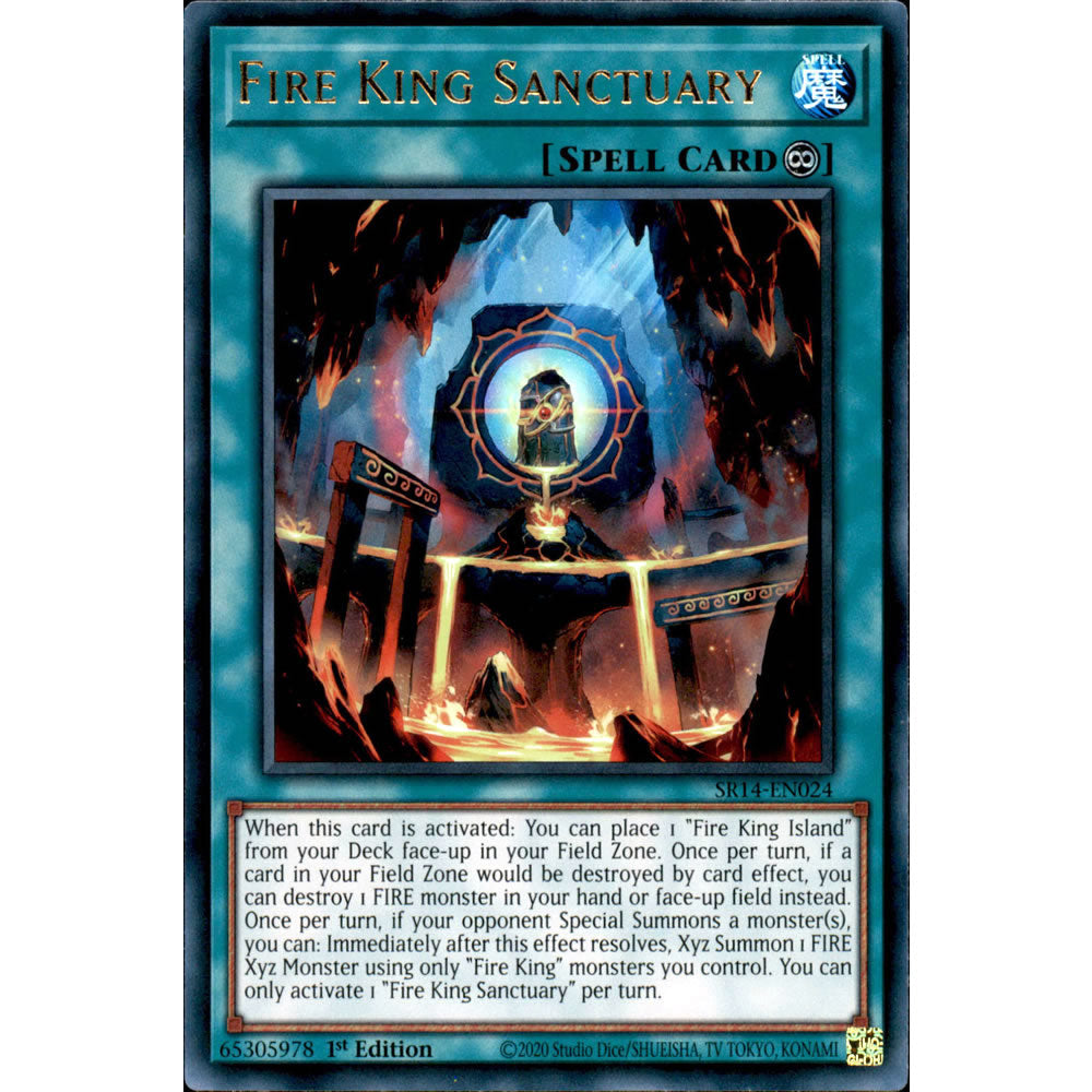 Fire King Sanctuary SR14-EN024 Yu-Gi-Oh! Card from the Fire Kings Set