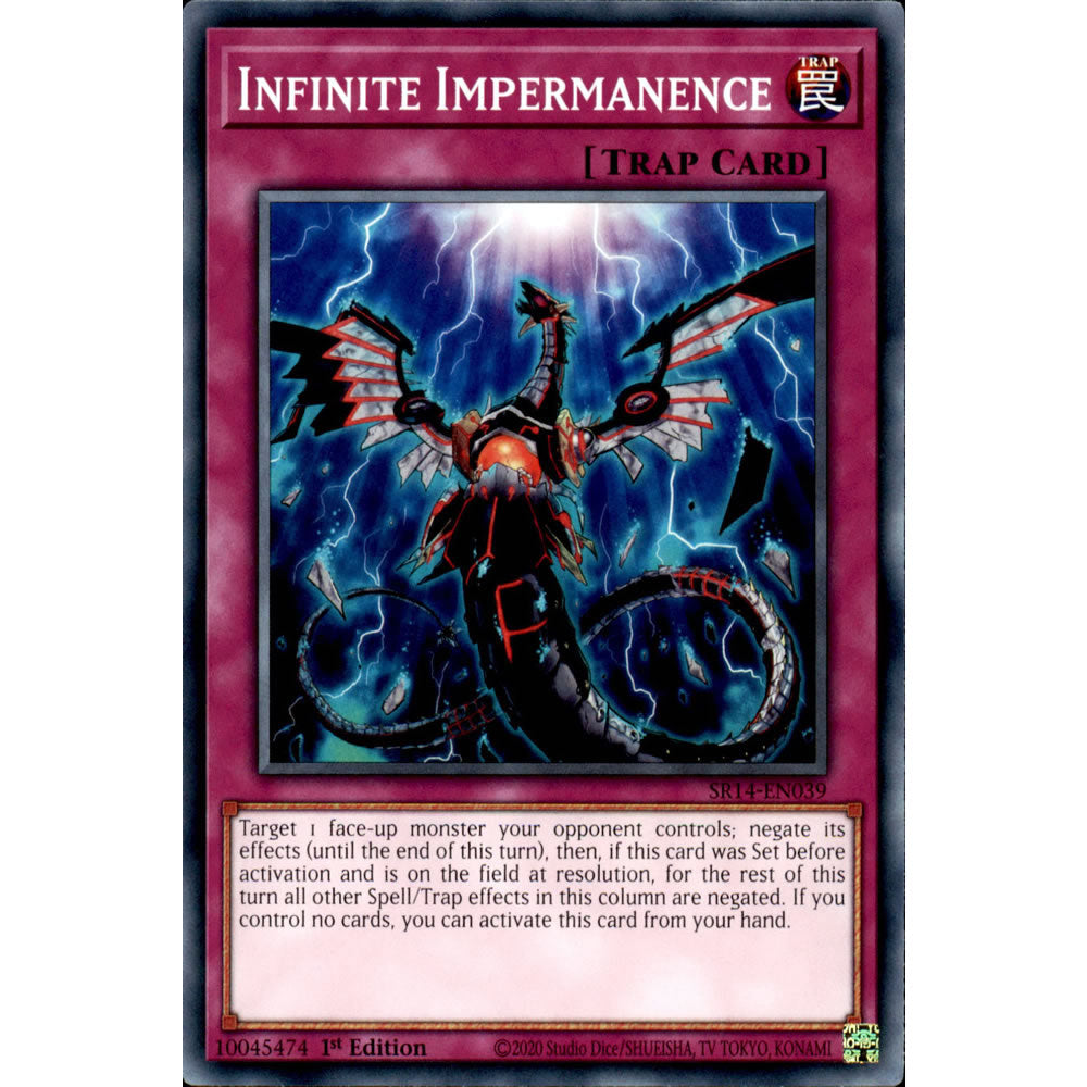 Infinite Impermanence SR14-EN039 Yu-Gi-Oh! Card from the Fire Kings Set