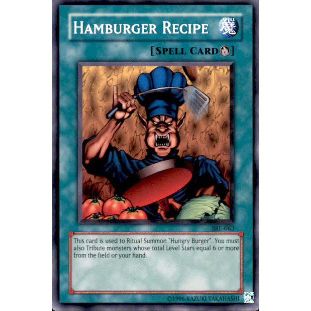 Hamburger Recipe SRL-063 Yu-Gi-Oh! Card from the Spell Ruler Set