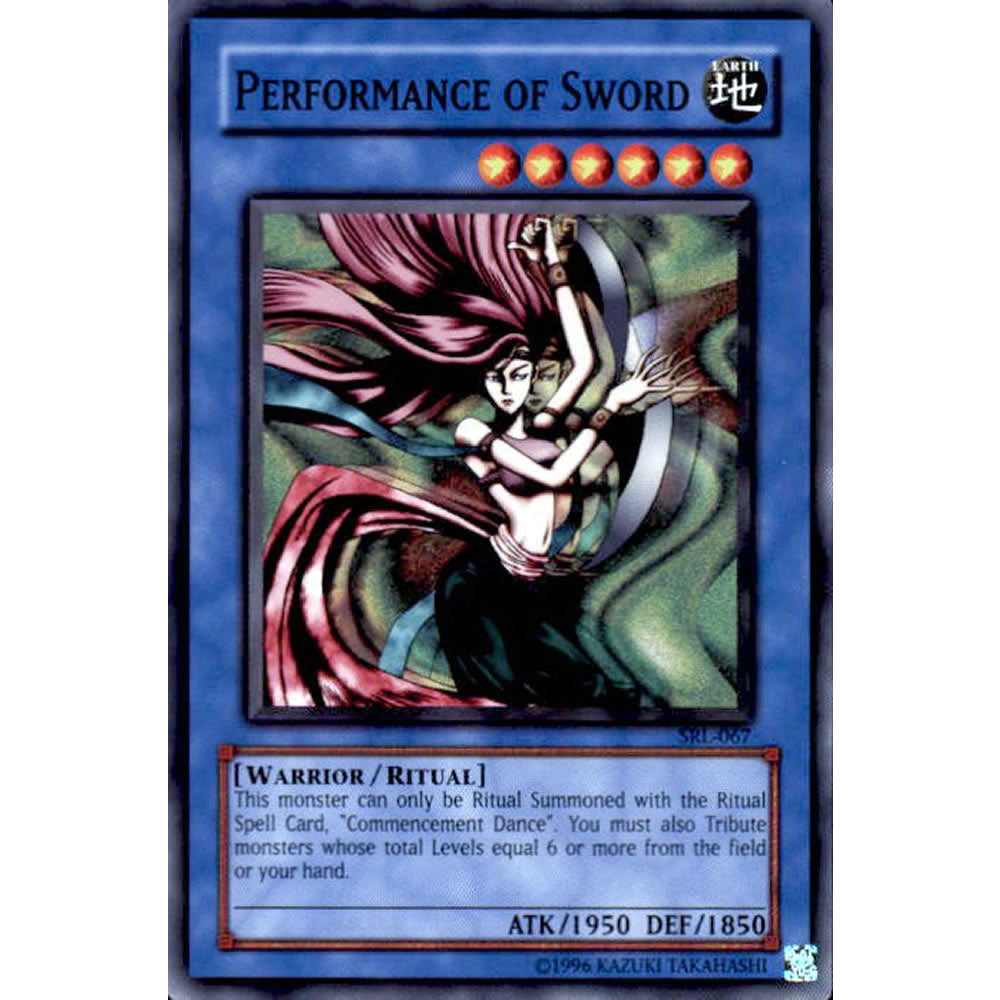 Performance of Sword SRL-067 Yu-Gi-Oh! Card from the Spell Ruler Set