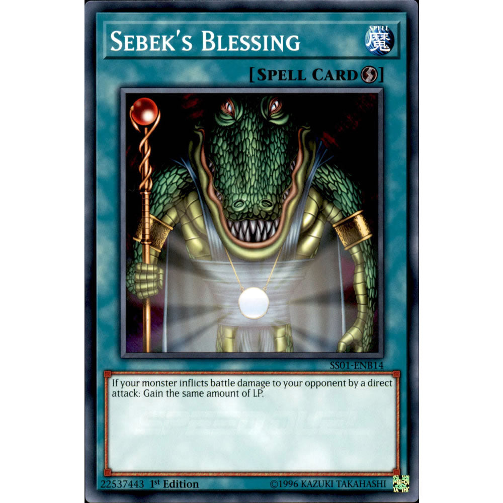 Sebek's Blessing SS01-ENB14 Yu-Gi-Oh! Card from the Speed Duel: Destiny Masters Set
