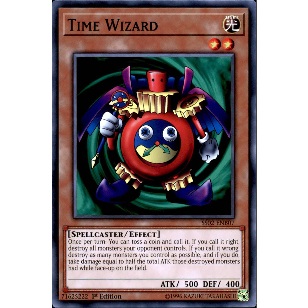 Time Wizard SS02-ENB07 Yu-Gi-Oh! Card from the Speed Duel: Duelists of Tomorrow Set